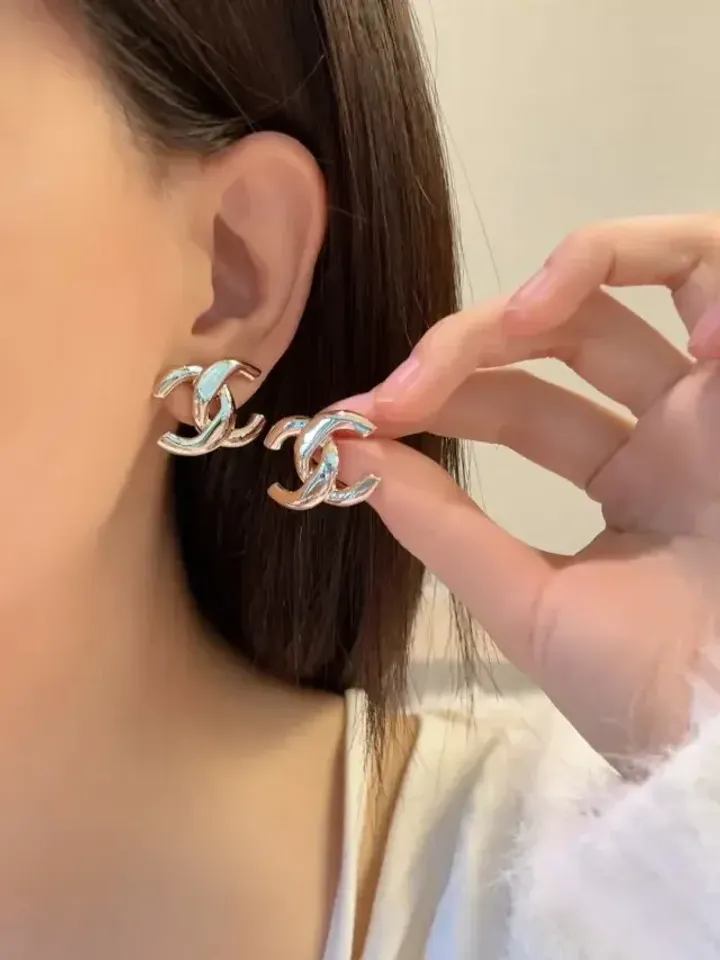 CHANEL 25S 鏡面雙C耳環 3