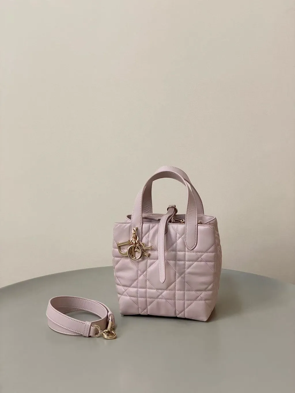 DIOR TOUJOURS 豎版 手提包 淡粉色h