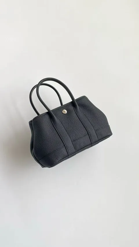 HERMES GARDEN PARTY NEGONDA皮 89黑色 花園包 43