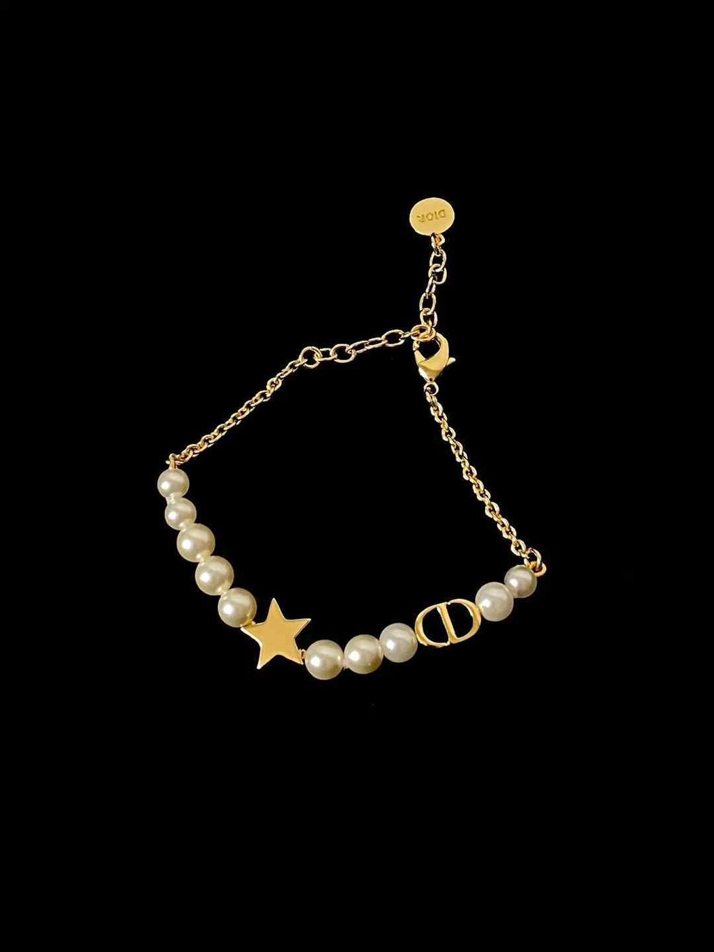 DIOR CD 星星珍珠手鍊11.22.54