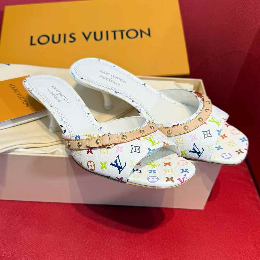 LV x TM 限定村上隆低跟拖鞋 17.24.29