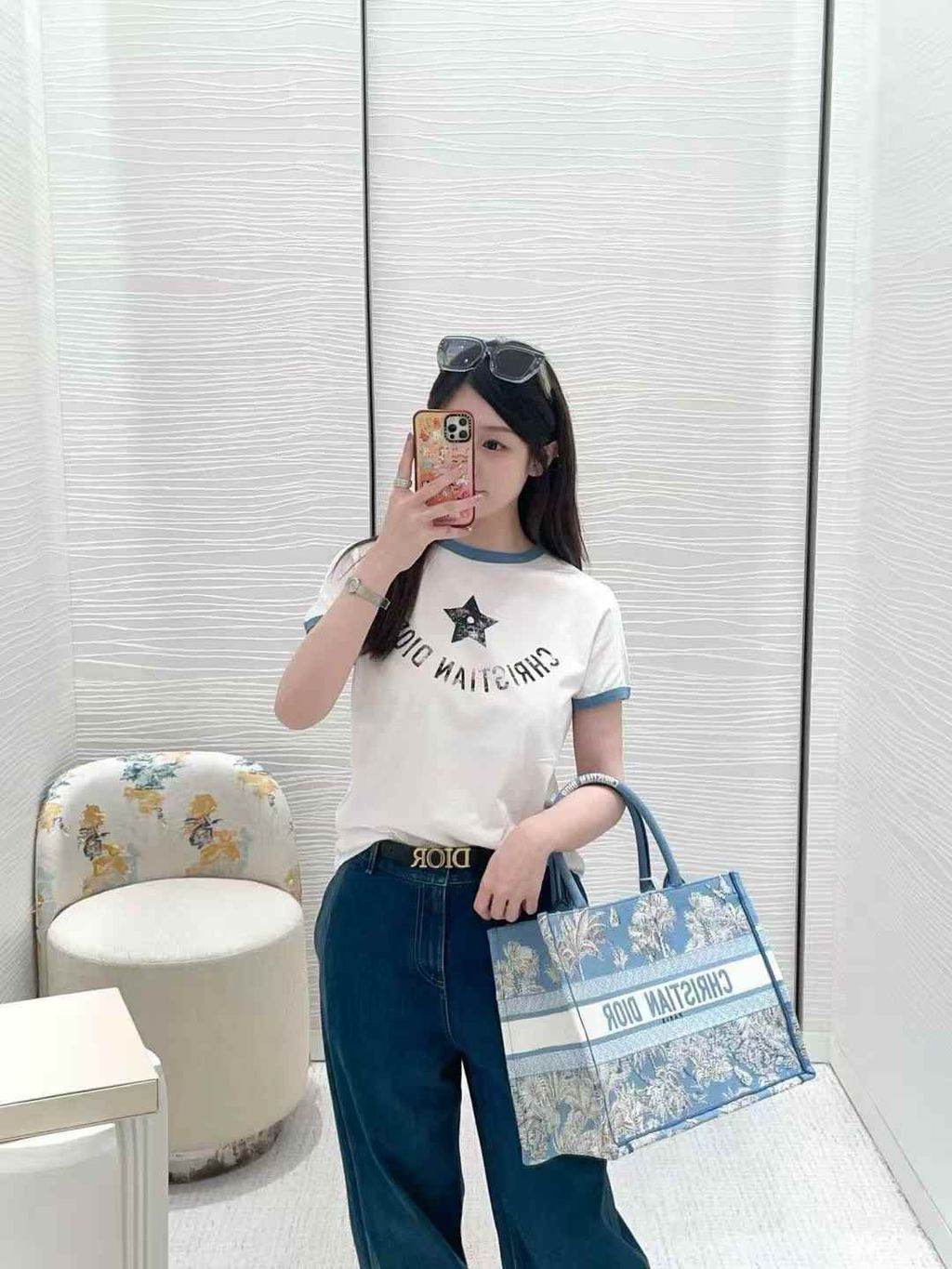 DIOR DIORIVIERA 幸運星復古效果短袖上衣 三色 11.21.03