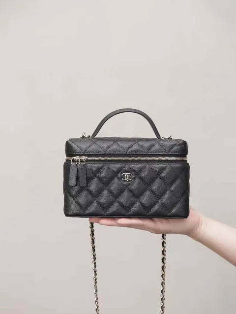 CHANEL 25C LP 盒子包 黑色 小標款 17.40.20