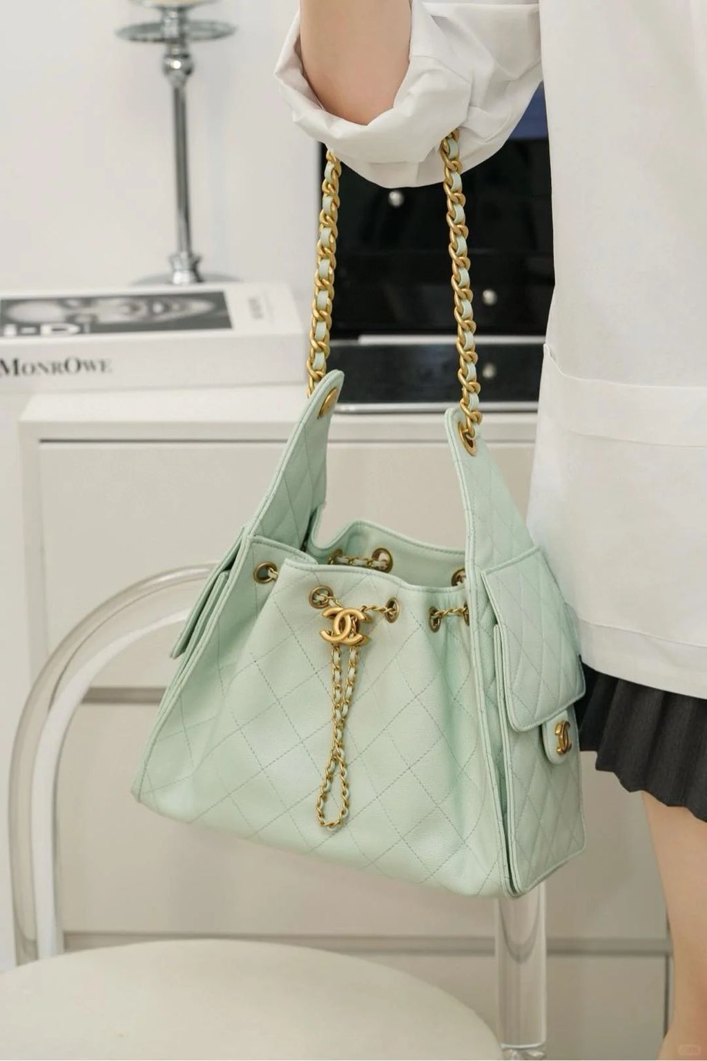 𝐂𝐡𝐚𝐧𝐞𝐥 𝟐𝟓𝐬 𝐡𝐨𝐛𝐨薄荷绿✨_4_小了个小丸籽👜！_来自小红书网页版