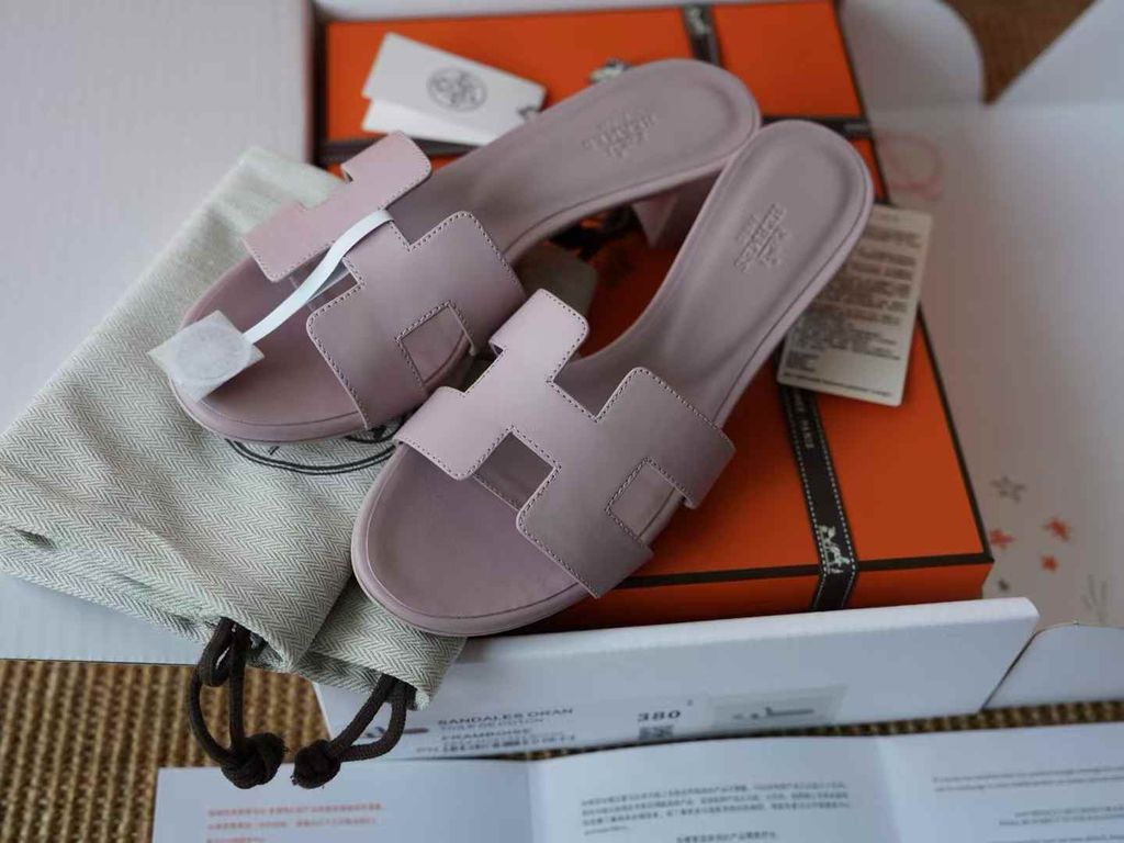 HERMES OASIS BOX 小牛皮中跟拖鞋 多色 14.32.06