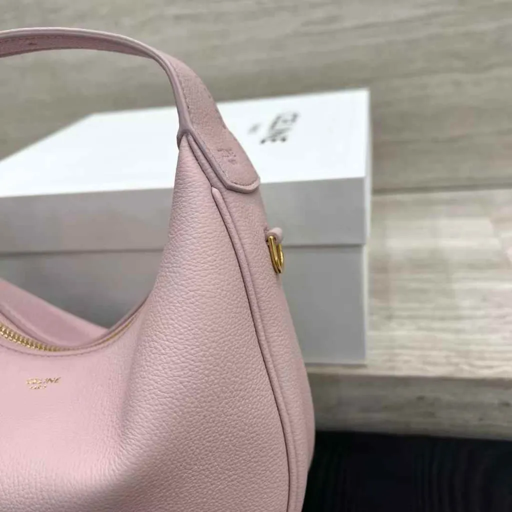 CELINE TEEN LULU 粒面牛皮革手袋 淡粉色 12.38.38 1