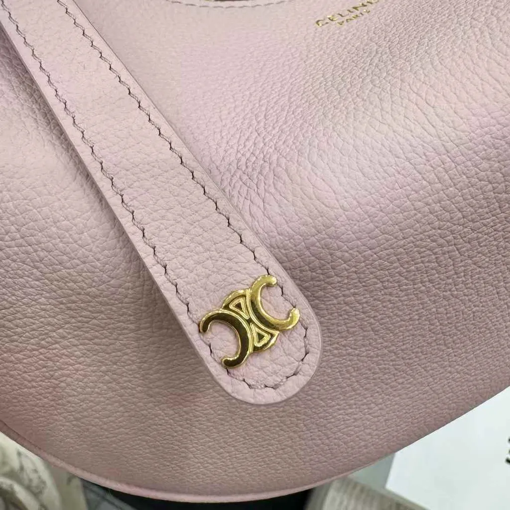 CELINE TEEN LULU 粒面牛皮革手袋 淡粉色 12.38.40