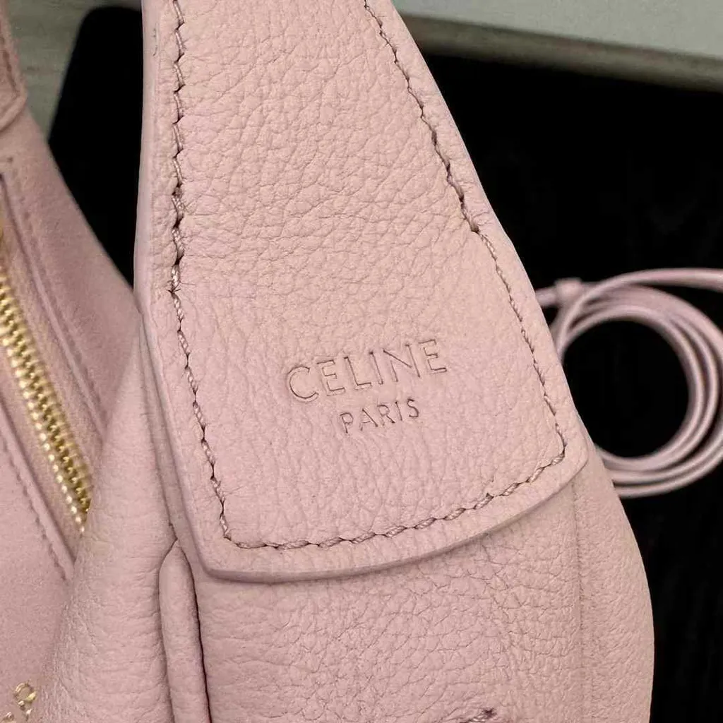 CELINE TEEN LULU 粒面牛皮革手袋 淡粉色 12.38.39