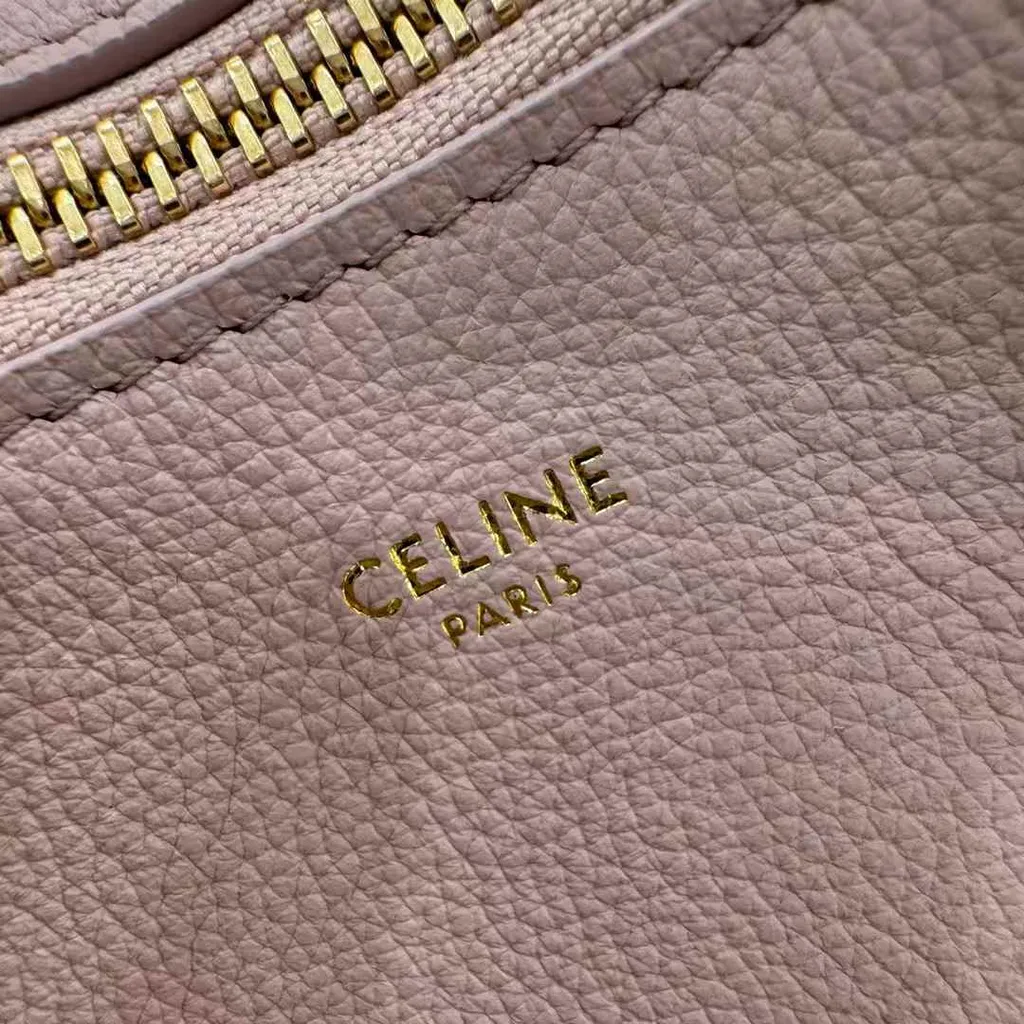 CELINE TEEN LULU 粒面牛皮革手袋 淡粉色 12.38.41