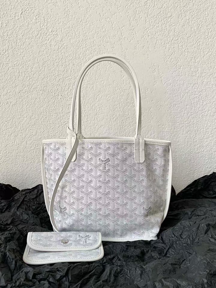 GOYARD ANJOU MINI TOTE 雙面迷你托特包 白色16125