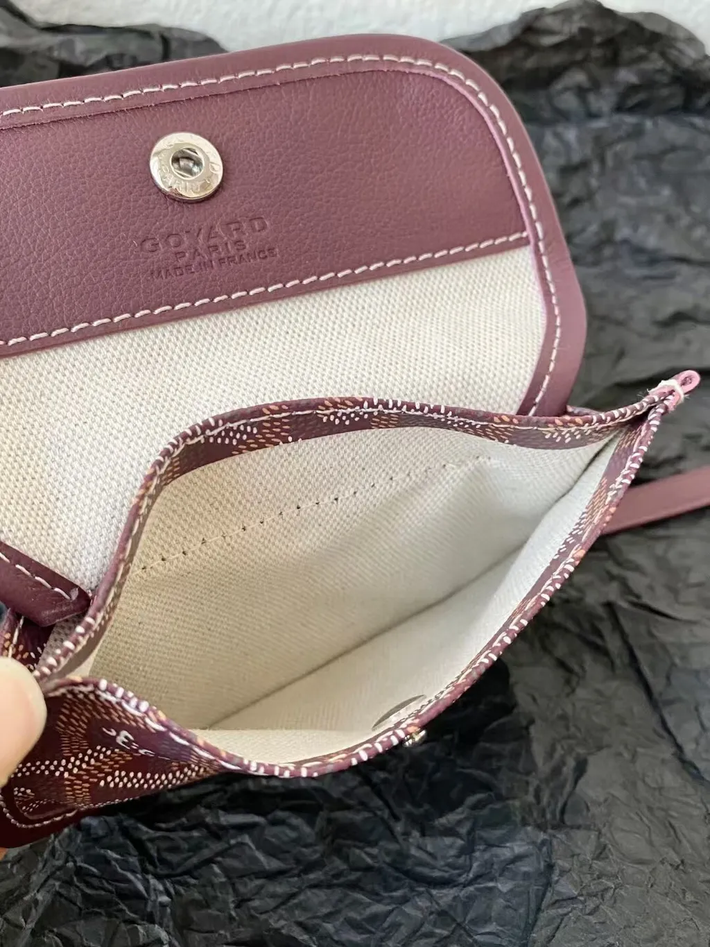 GOYARD ANJOU MINI TOTE 雙面迷你托特包 酒紅色16176
