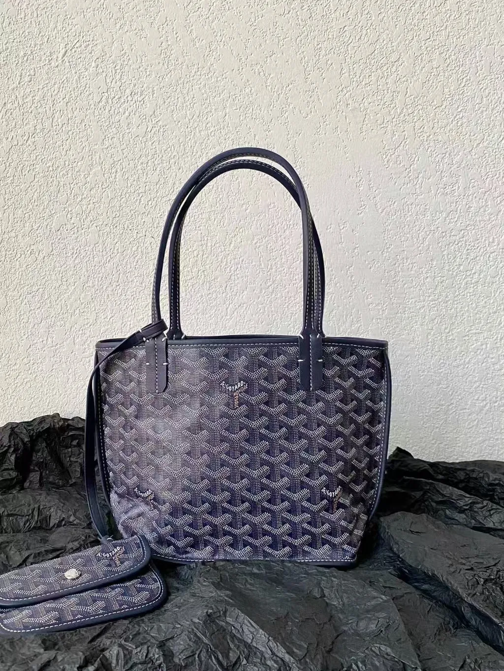 GOYARD ANJOU MINI TOTE 雙面迷你托特包 深藍色16083