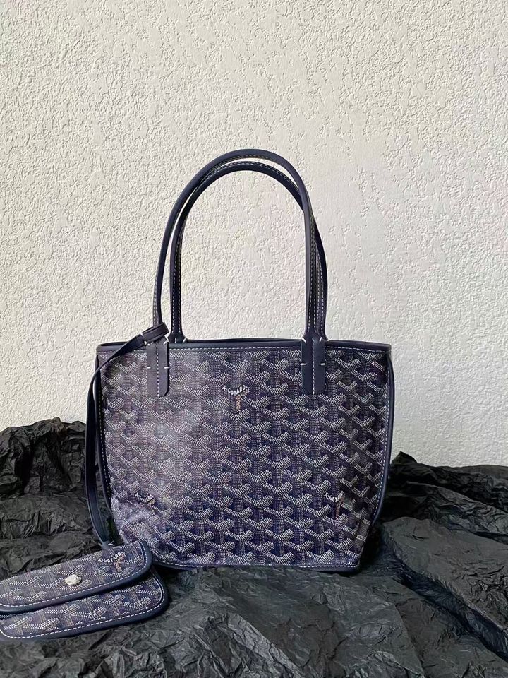 GOYARD ANJOU MINI TOTE 雙面迷你托特包 深藍色16083
