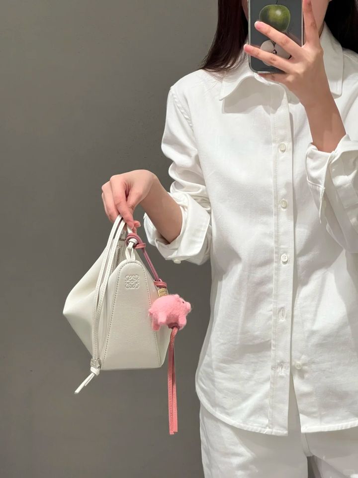 LOEWE氛围感柔白色hobo腋下包🤍_1_成都ifs国金Yuki_来自小红书网页版