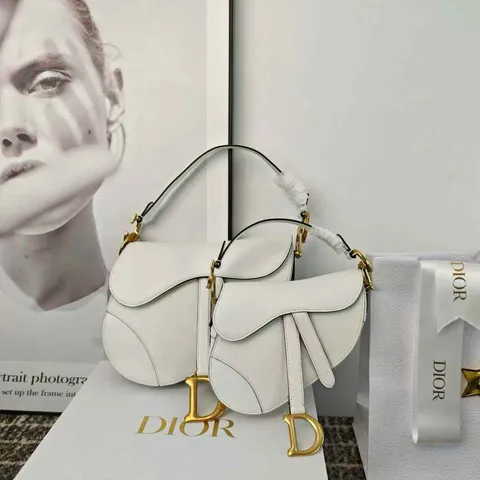 DIOR SADDLE 馬鞍包 白色 11.42.15