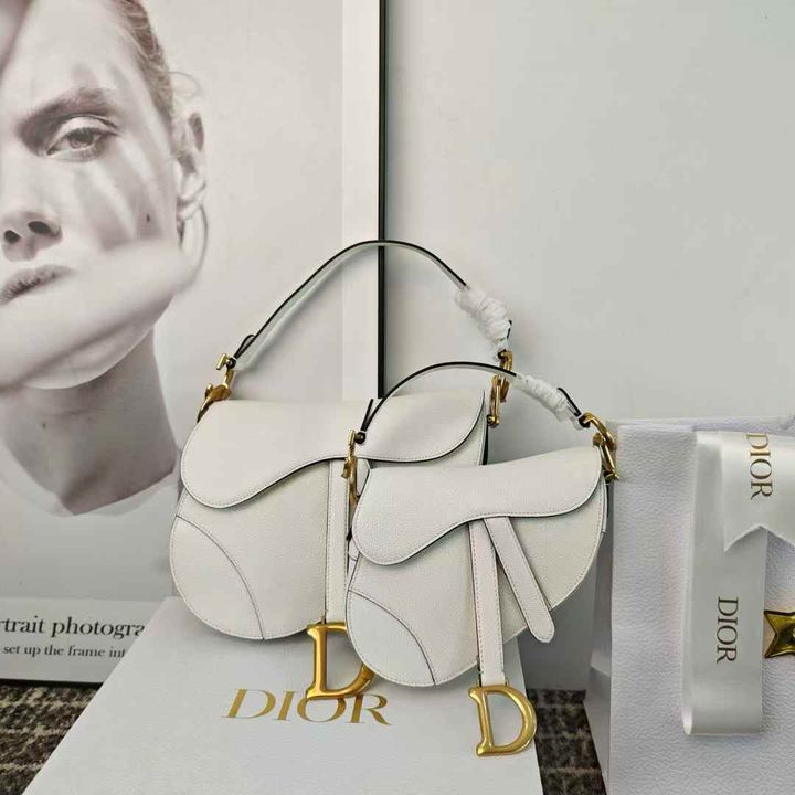 DIOR SADDLE 馬鞍包 白色 11.42.15