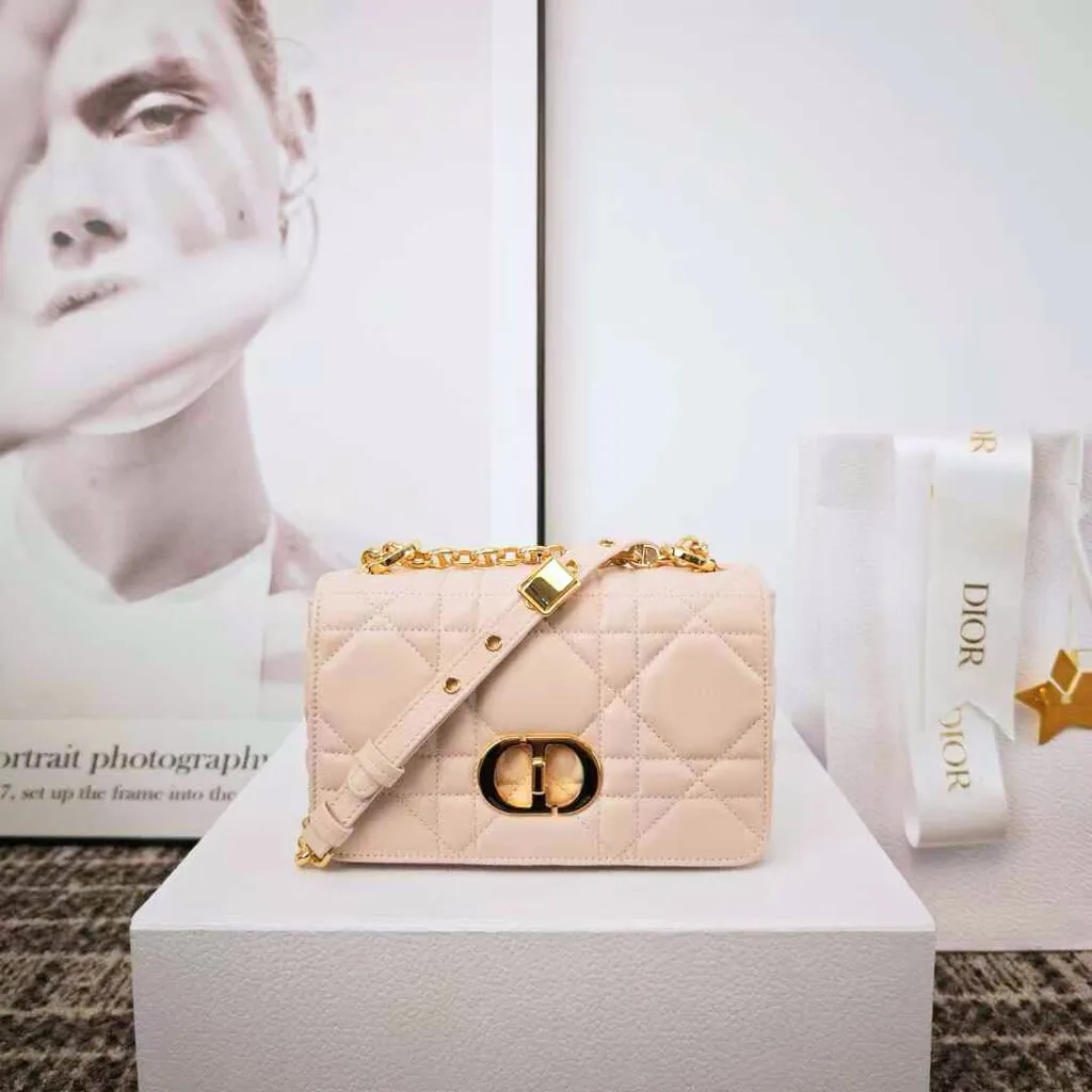 DIOR SOFT CARO 手袋 胭脂粉色1