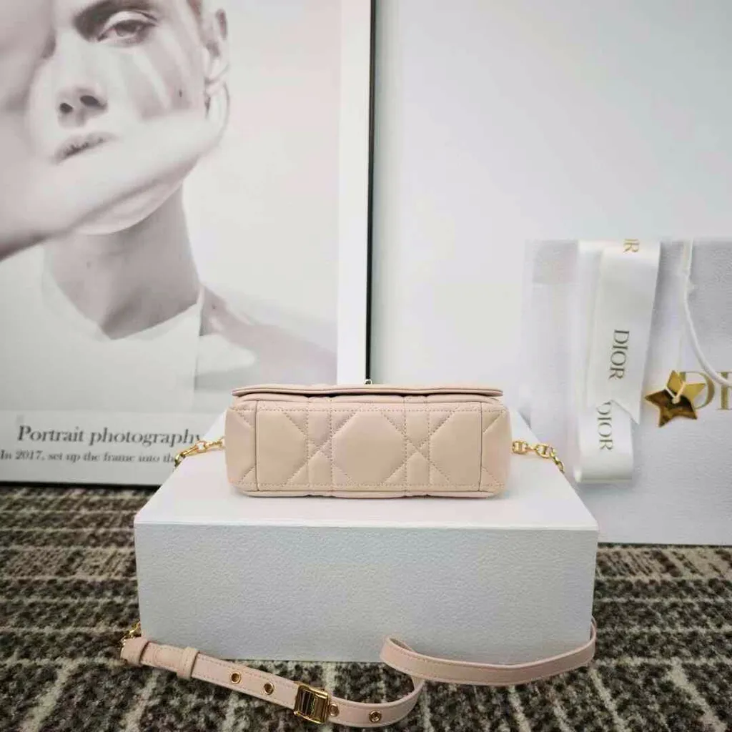 DIOR SOFT CARO 手袋 胭脂粉色4