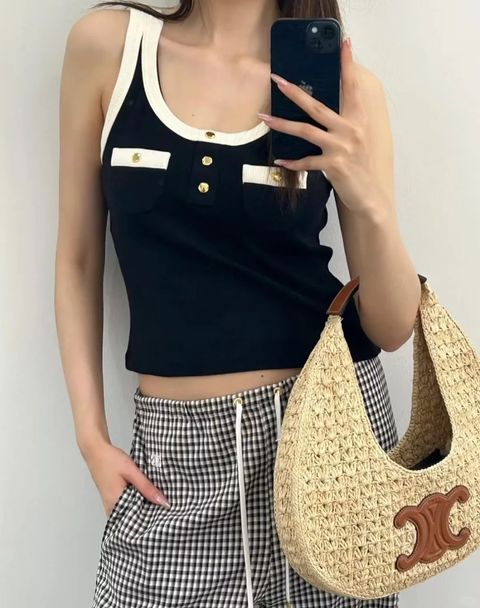 背心+格纹裤谁能不爱～夏日必备CELINE_1_CELINE西安SKP-habe红_来自小红书网页版