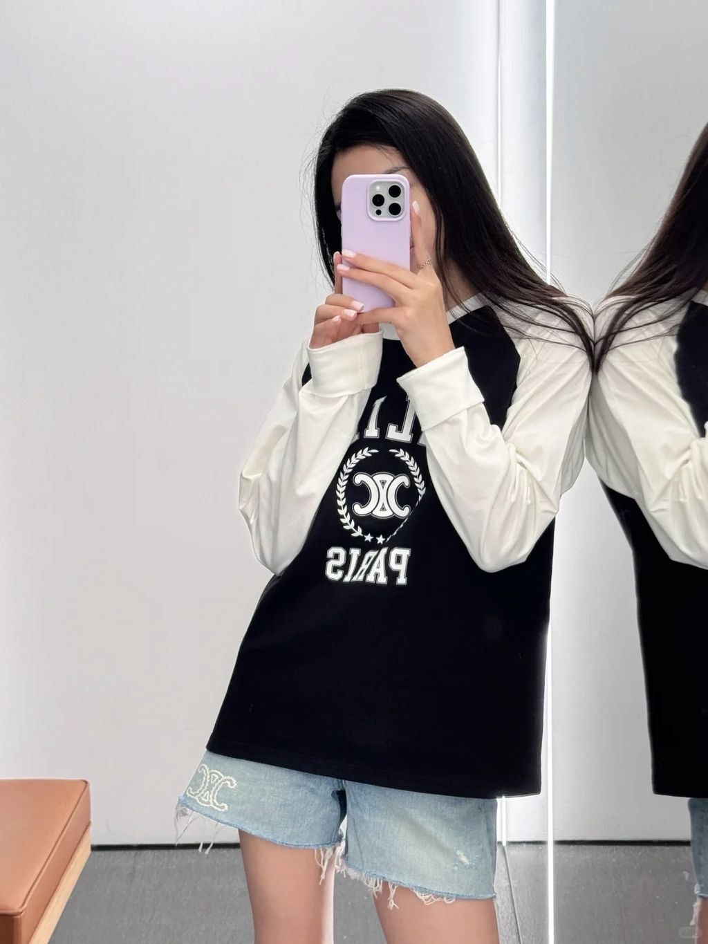 慵懒必备！🖤🤍CELINE  质感长袖T恤_2_CELINE 成都SKP Leia莉娅_来自小红书网页版