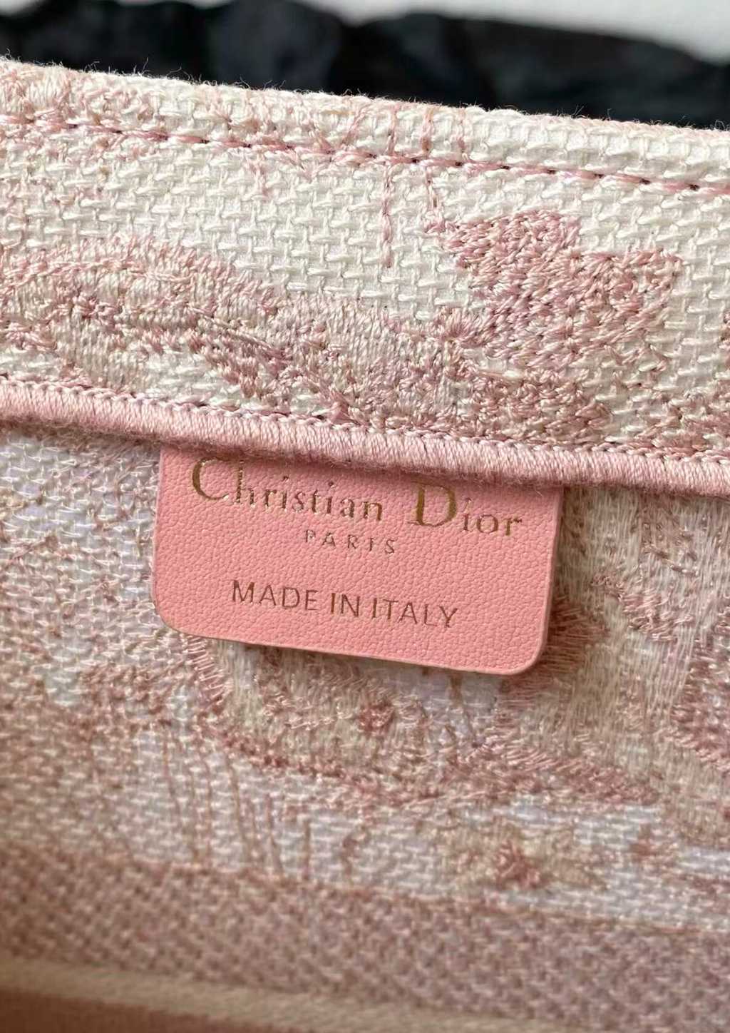 DIOR BOOK TOTE SAUVAGE 老虎印花刺繡托特包 粉紅色 7