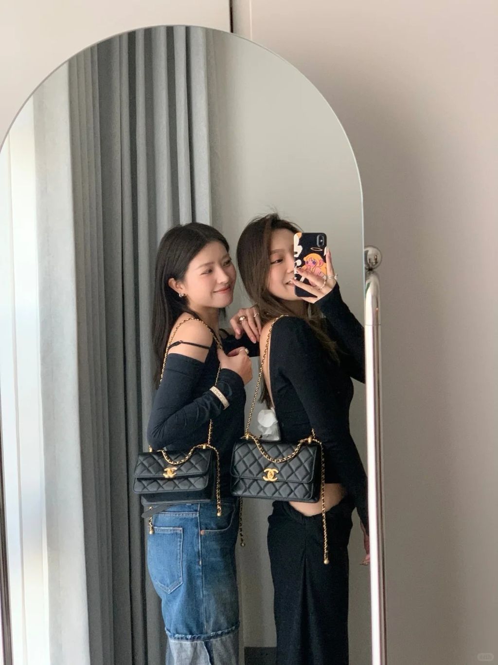 Chanel双金珠19vs22身上图_4_鱼真靓_来自小红书网页版
