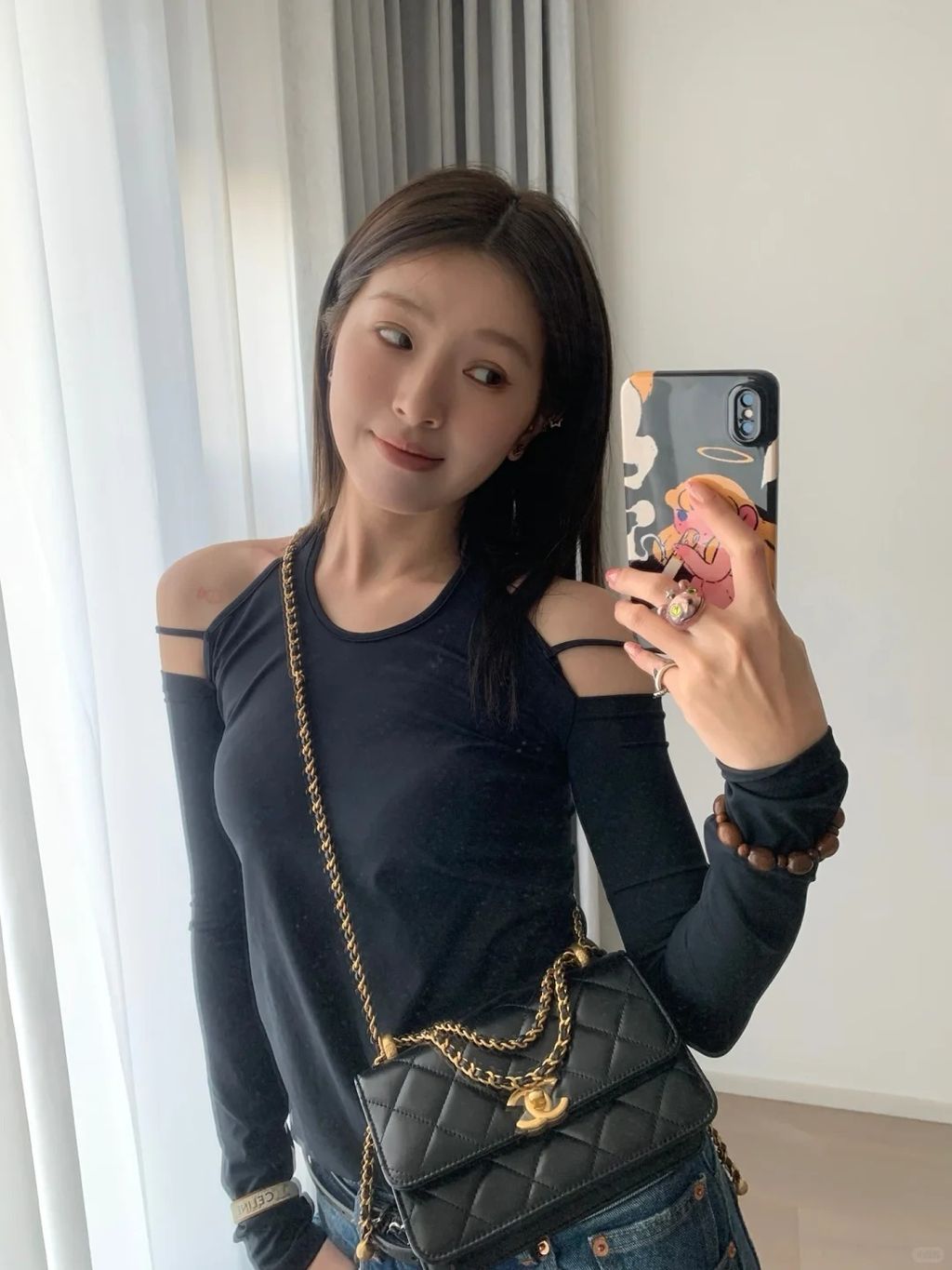 Chanel双金珠19vs22身上图_6_鱼真靓_来自小红书网页版