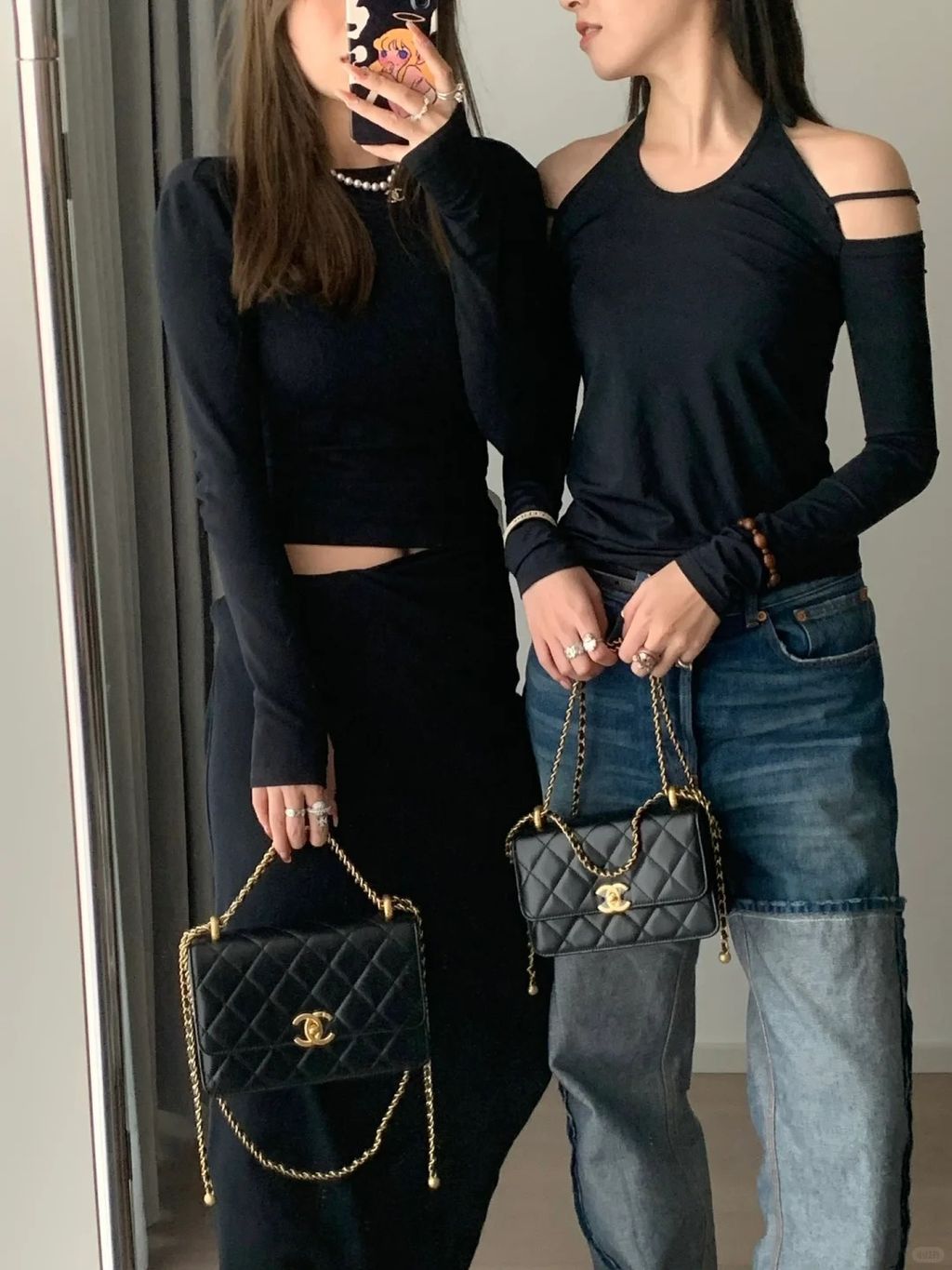 Chanel双金珠19vs22身上图_8_鱼真靓_来自小红书网页版