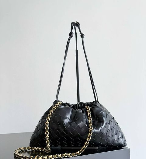 BOTTEGA VENETA DUSTBAG NOTTE 鏈條編織包 黑色 11.35.55