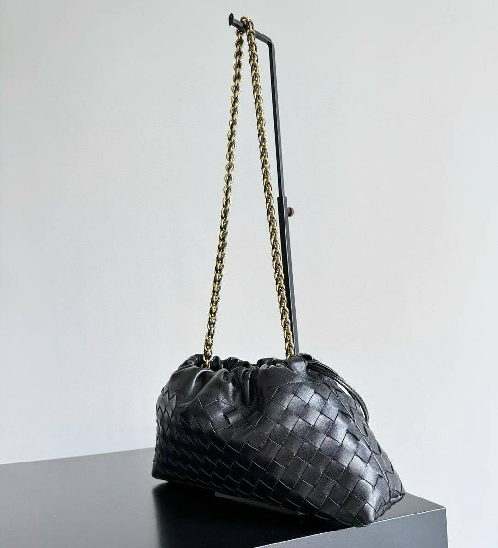 BOTTEGA VENETA DUSTBAG NOTTE 鏈條編織包 黑色 11.35.54 1