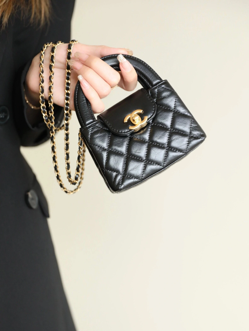 CHANEL 23K KELLY MINI 鏈條手拿包 多色 2