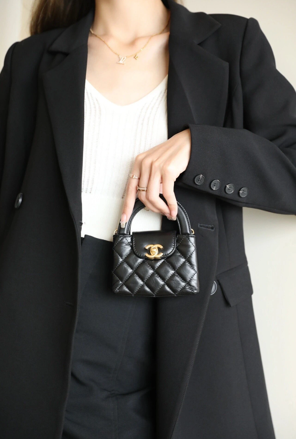 CHANEL 23K KELLY MINI 鏈條手拿包 多色 7