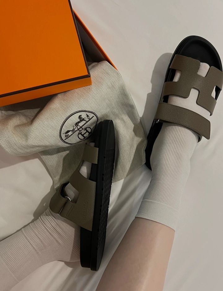Hermes 大象灰二舅拖