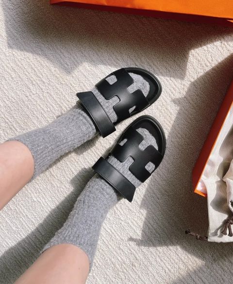 愛馬仕 二舅拖鞋9
