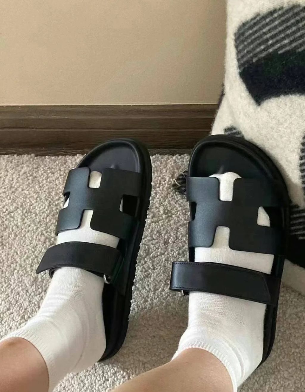 愛馬仕 二舅拖鞋11
