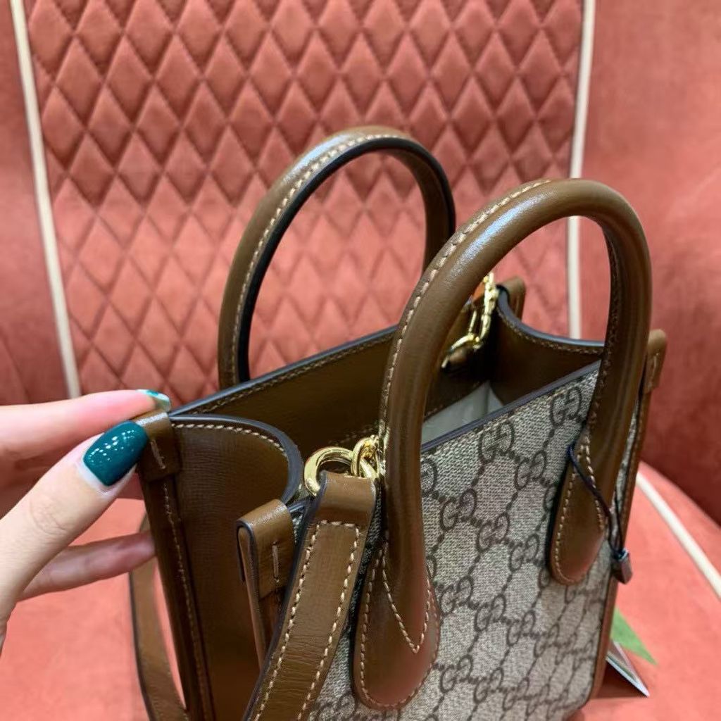 GUCClInterlocking G 迷你手提:斜背托特包6