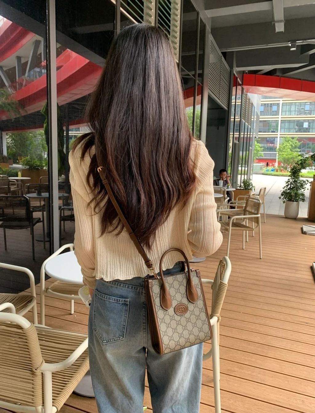 GUCClInterlocking G 迷你手提:斜背托特包1
