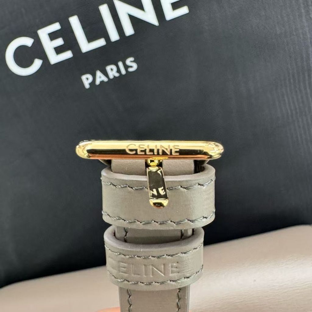 CELINE TEEN TRIOMPHE 亮澤牛皮革手袋8