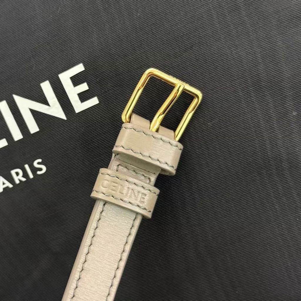 CELINE TEEN TRIOMPHE 亮澤牛皮革手袋2