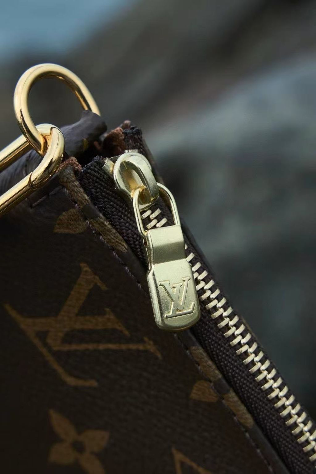 LV POCHETTE ACCESSOIRES 大麻將腋下包 M407126.pic