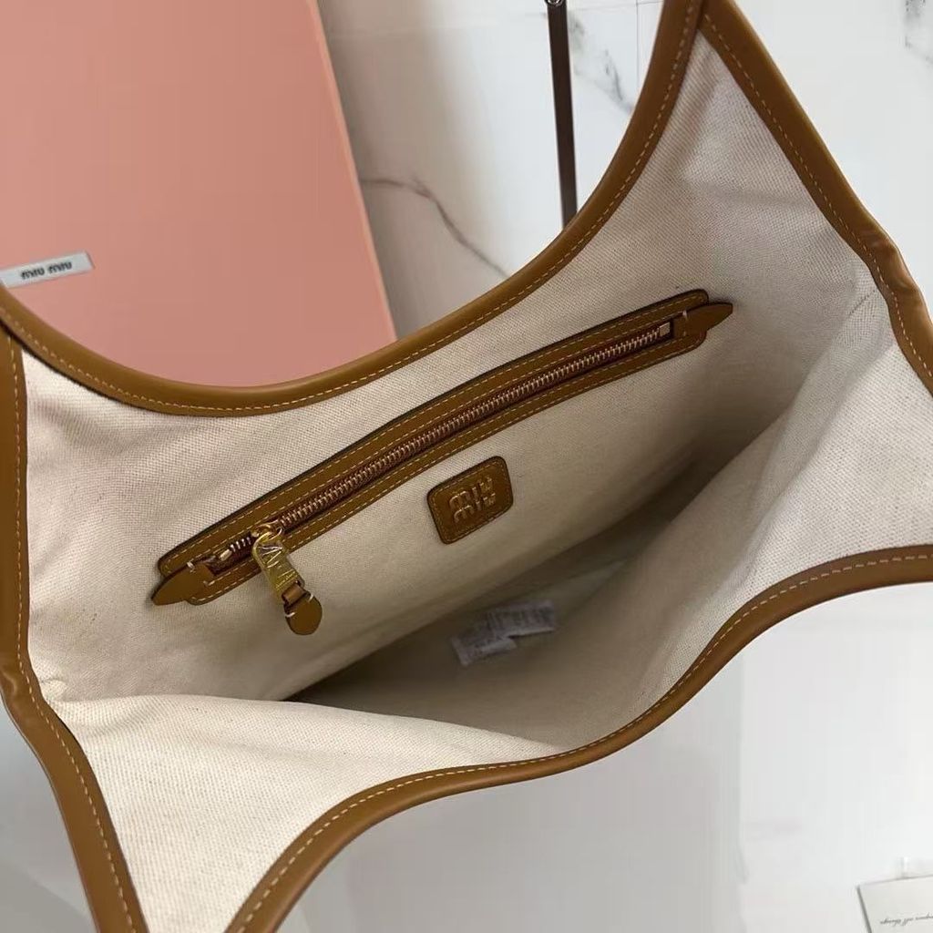 MIU MIU IVY 燈芯絨托特包 棕色7