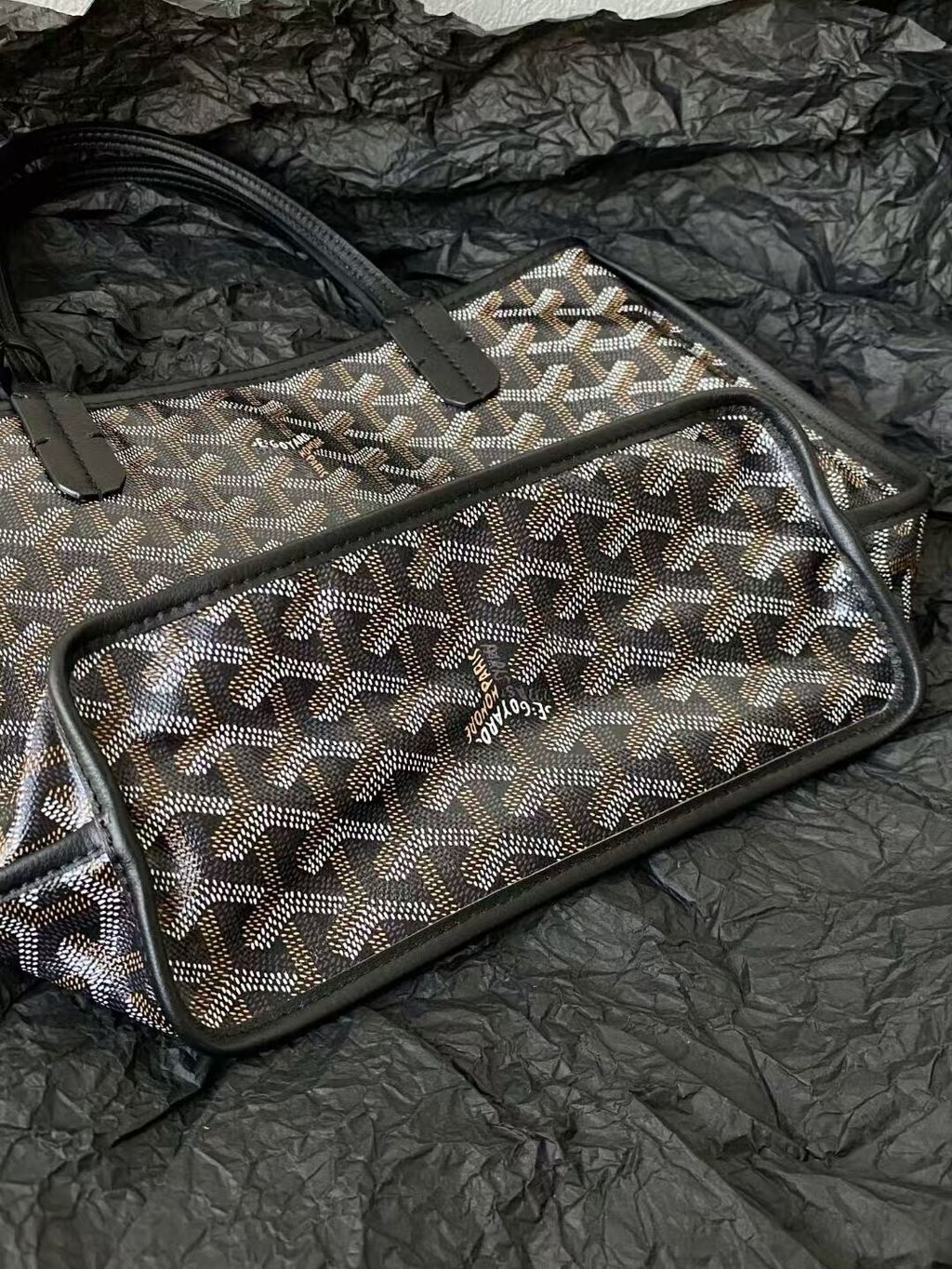 GOYARD ANJOU MINI TOTE 雙面迷你托特包 黑色16251