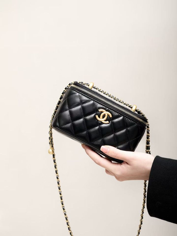 CHANEL 25S 雙金珠 化妝盒子包1