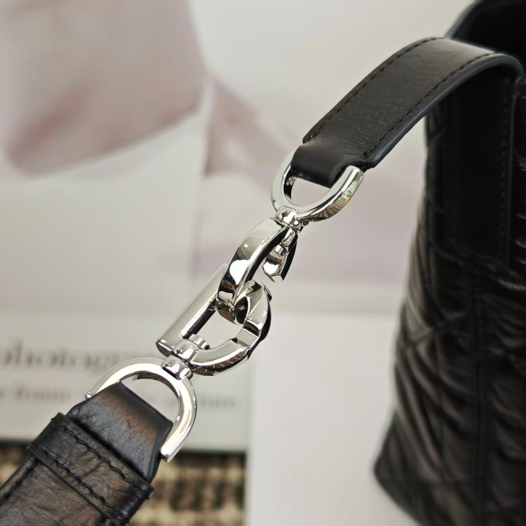 DIOR TOUJOURS 油臘皮直式托特包 黑色14.pic