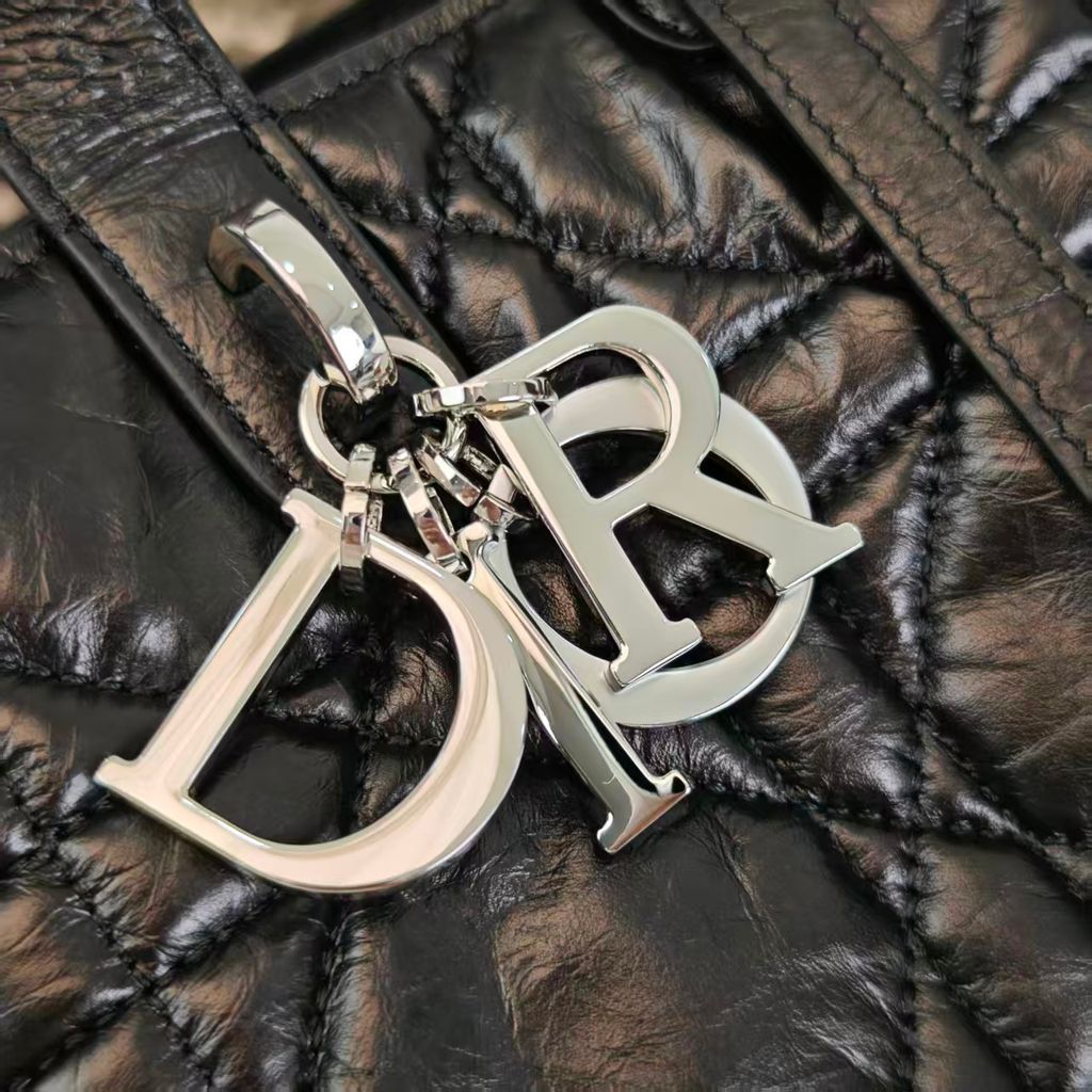 DIOR TOUJOURS 油臘皮直式托特包 黑色3.pic