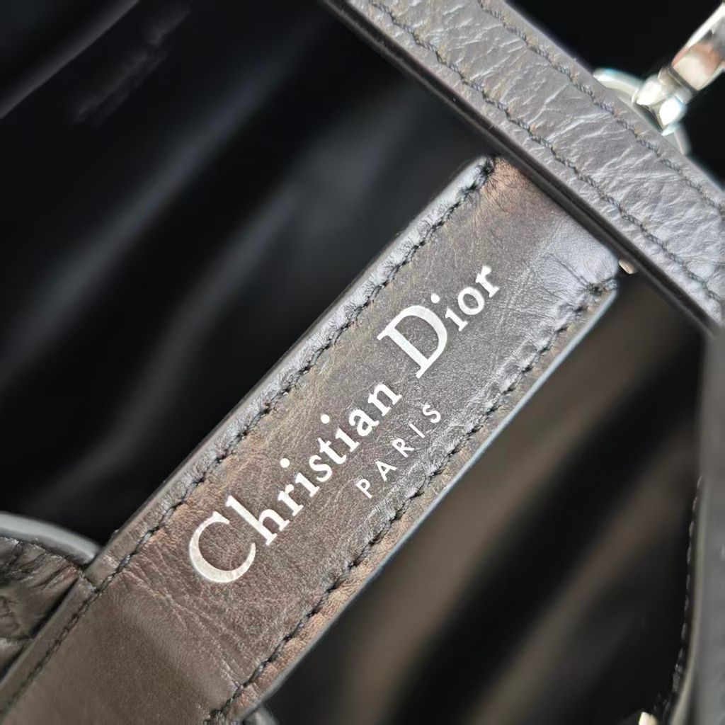 DIOR TOUJOURS 油臘皮直式托特包 黑色4.pic