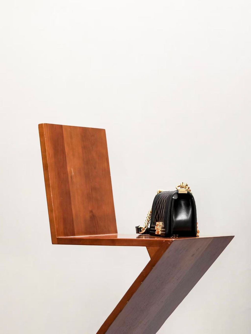 CHANEL LE BOY 經典牛皮口蓋包4