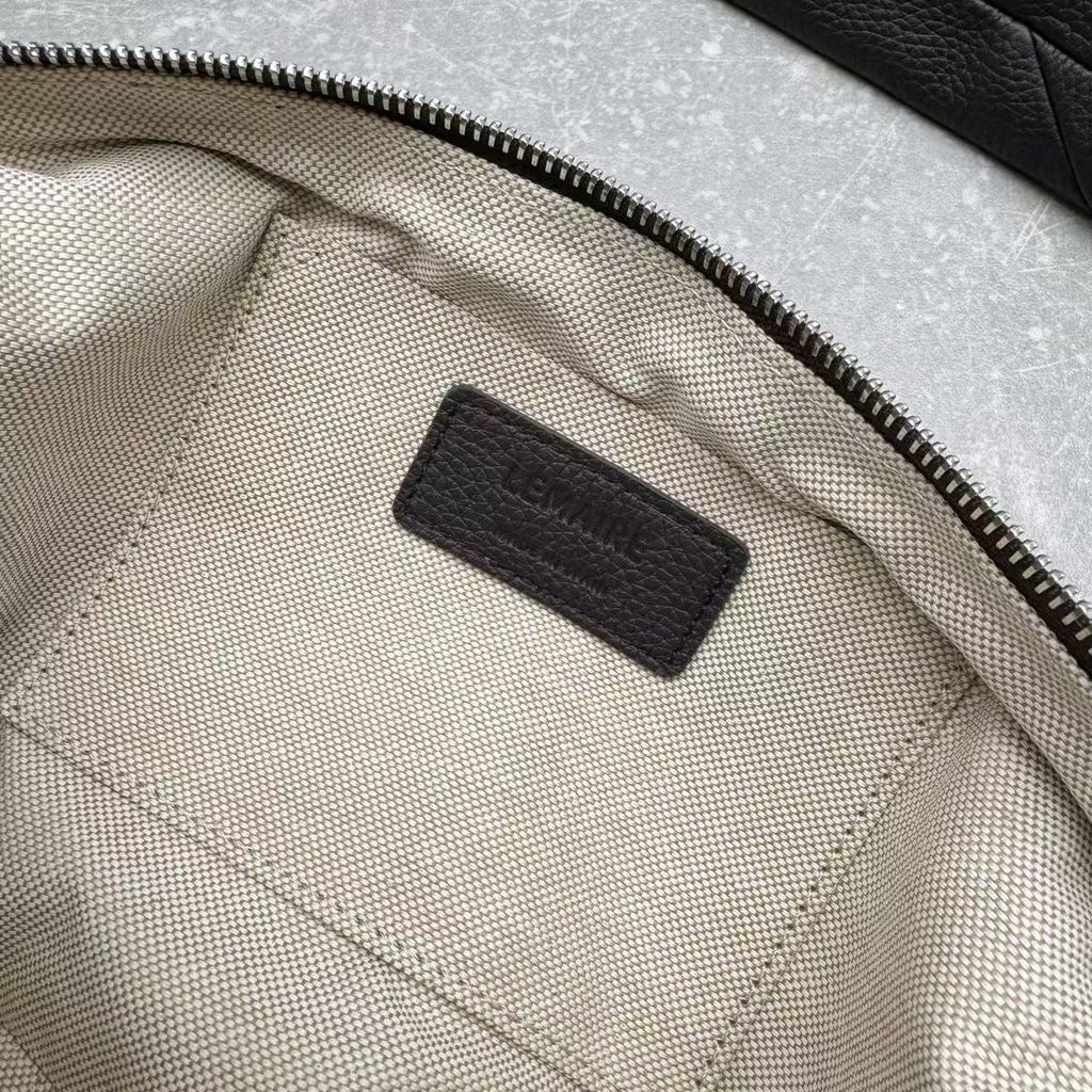 LEMAIRE 牛皮 牛角包 深巧克力色7