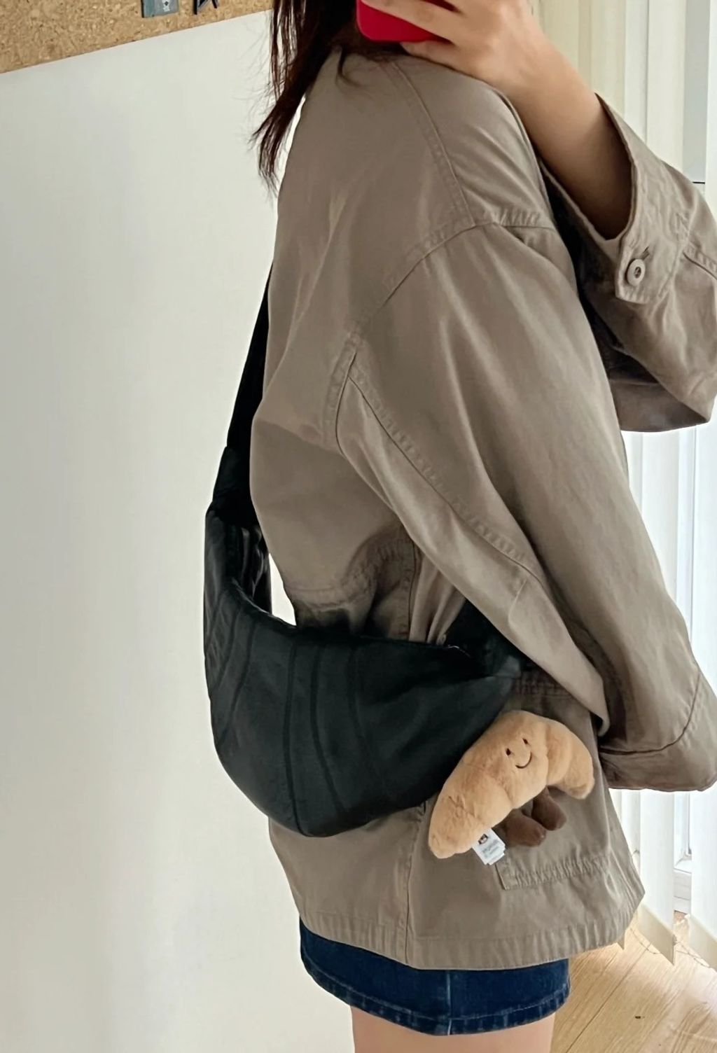 LEMAIRE CROISSANT 牛角包 羊皮黑色7