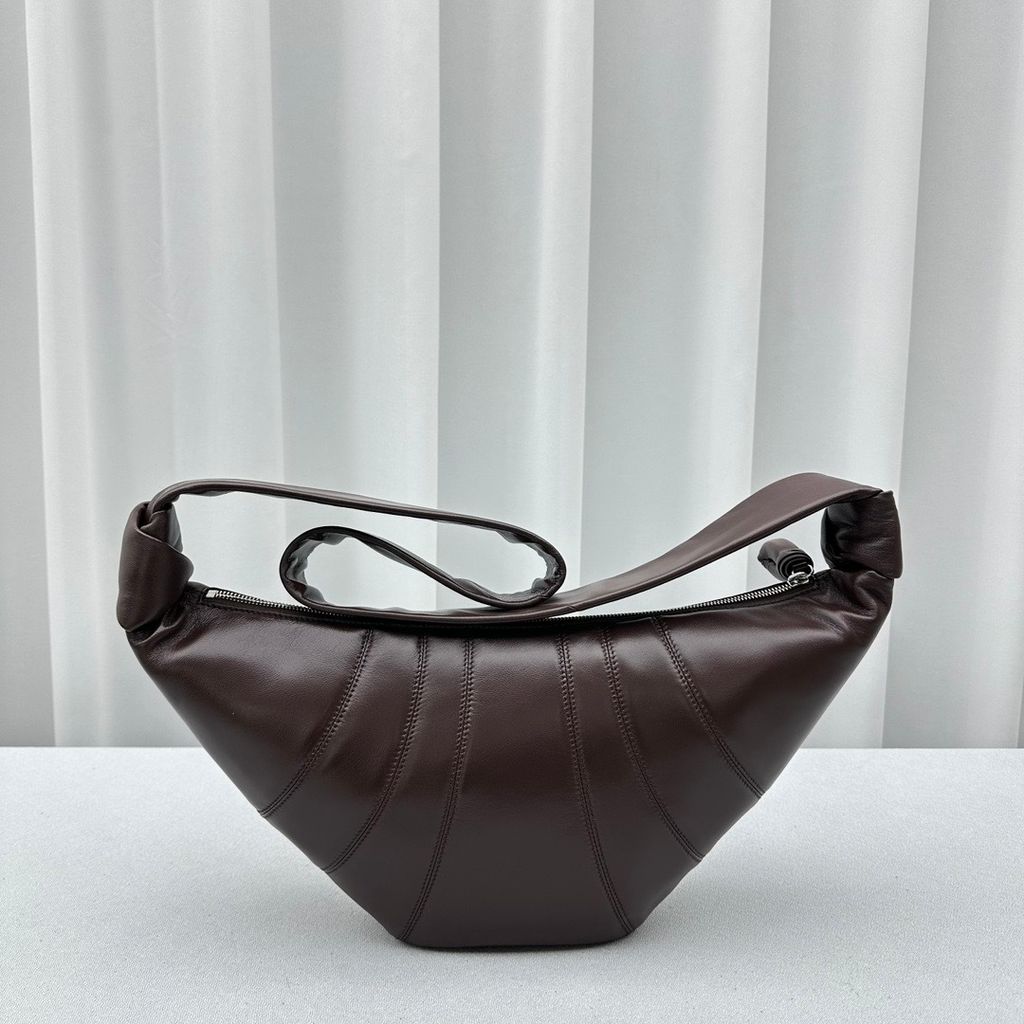 LEMAIRE CROISSANT 牛角包 牛皮胡桃棕色 中號